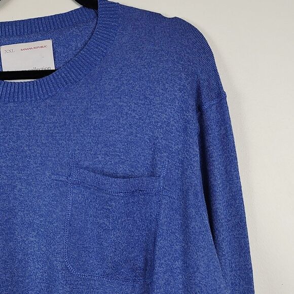 Banana Republic Heritage Collection Linen Blend Crew Neck Sweater Size XXL - Picture 3 of 10